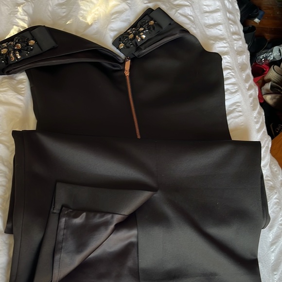 Ted Baker Black Sleeveless Cocktail Dress - Picture 7 of 8
